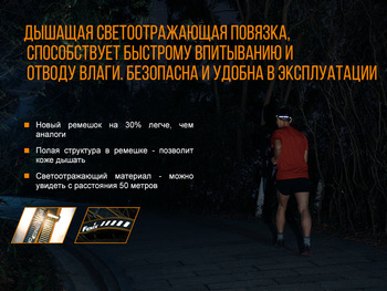 Фото Фонарь налобный Fenix HL18R черный