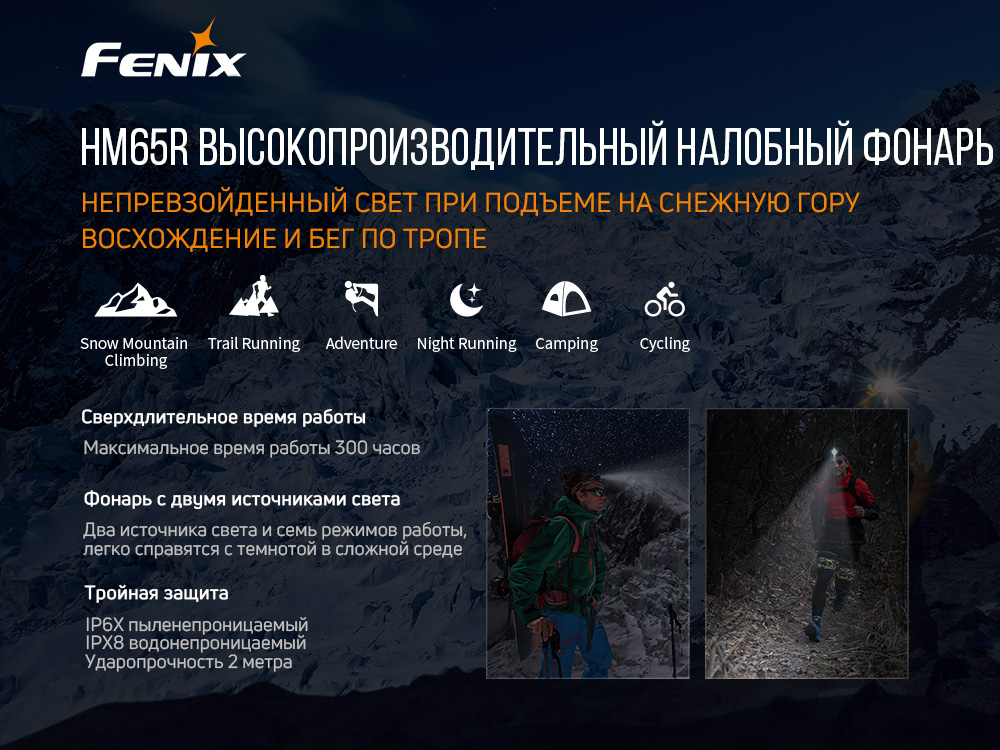 Фонарь налобный Fenix HM65R - фото 14