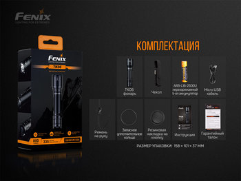 Фото Фонарь ручной Fenix TK06