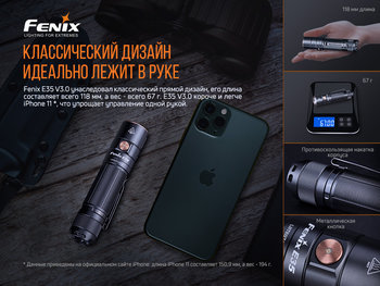 Фото Фонарь ручной Fenix E35 V3.0