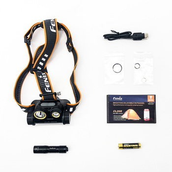 Фото Налобный фонарь Fenix HM65R + фонарь ручной Fenix E01 V2.0 в подарок