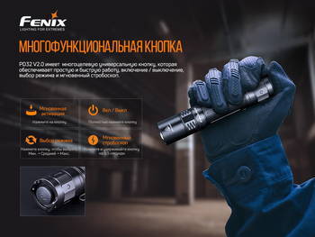 Фото Фонарь ручной Fenix PD32 V2.0 PD32V20