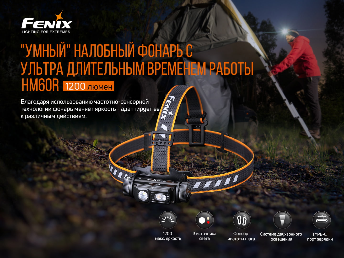 Фонарь налобный Fenix HM60R - фото 19