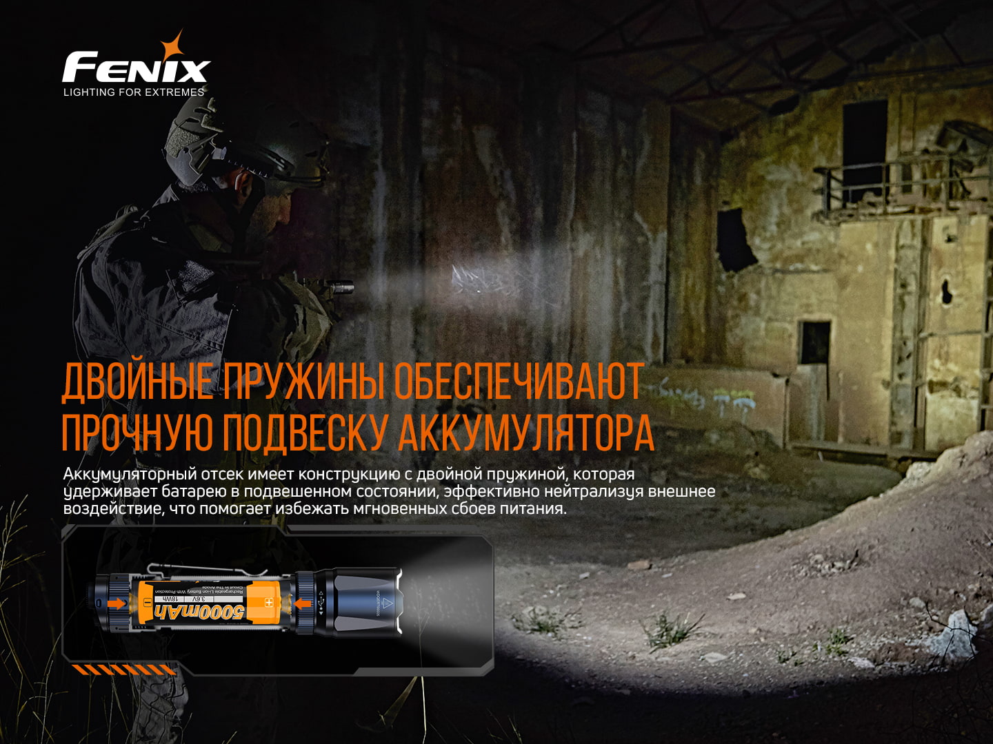 Фонарь ручной Fenix TK20R V2.0 - фото 10