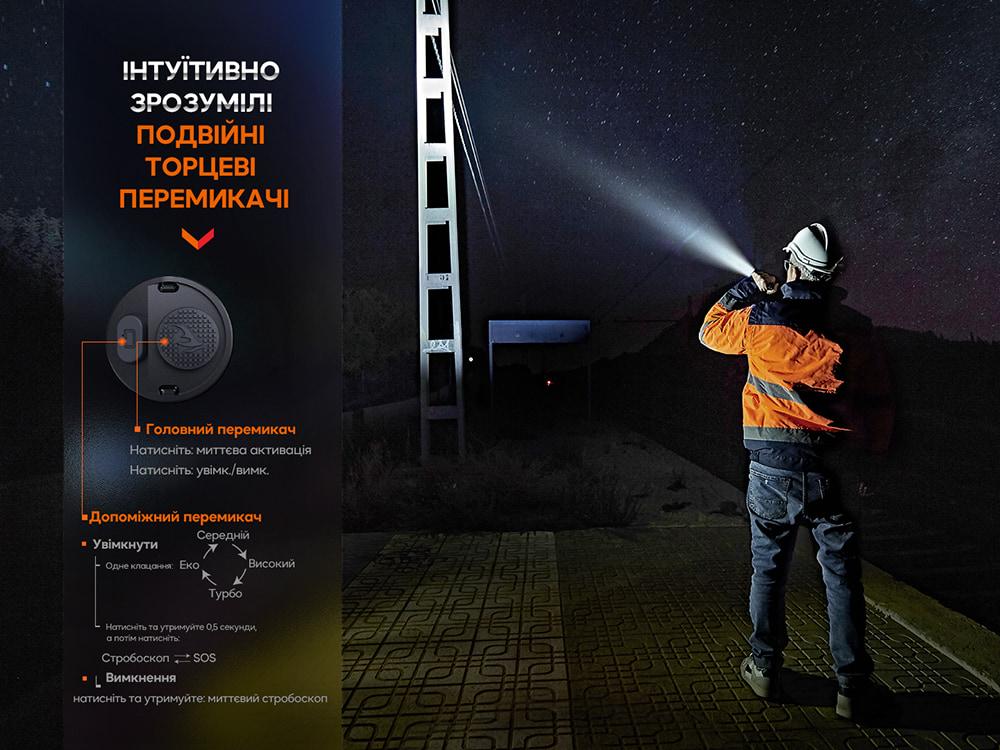 Фонарь профессиональный Fenix WF26R с магнитной зарядкой - фото 15