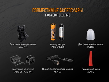 Фото Фонарь ручной Fenix TK25 Red