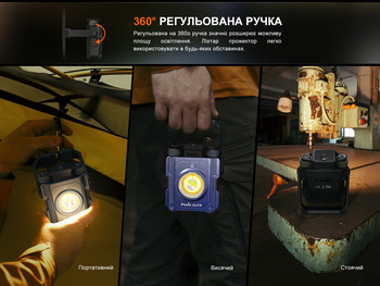 Фото Фонарь прожектор Fenix ​​CL27R зеленый (1600 Лм) CL27R-Green